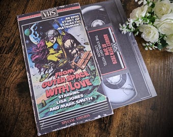 Sci-Fi Movie VHS Wedding Invitation: Personalized Fantasy Theme