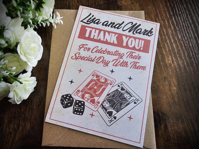 Personalized Elvis Las Vegas Wedding Invitation: Record Album Design with Guest information, RSVP, Save the Date Thank you cards
