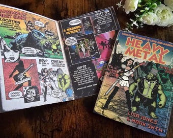 Personalized Sci-Fi Comic Book Wedding Invitation: Heavy Metal Style