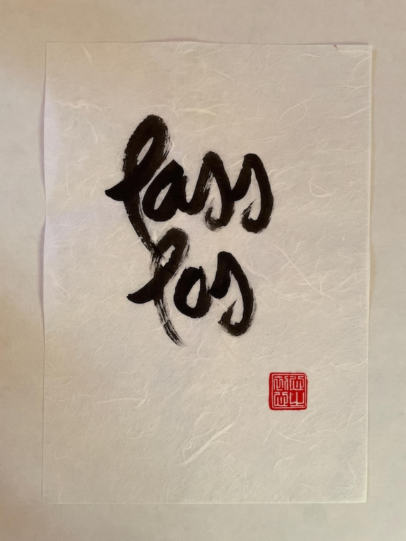 Thích Nhất Hạnh Quote Calligraphies | Size: A4 (8.3×11.7'') | Handpainted Calligraphy | Plum Village Zen-Buddhism Decor | Unique Artwork