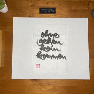 Thích Nhất Hạnh Quote Calligraphies | Size: A4 (8.3×11.7'') | Handpainted Calligraphy | Plum Village Zen-Buddhism Decor | Unique Artwork image 19