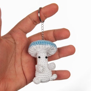 Customizable Mushroom Plushie Keychain , Backpack Accessories, Quinn the little mushroom