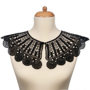 Vintage Style Detachable Handmade Crochet Peter Pan Collar, Crochet Necklace Lace Collar, Removable Woman Collar