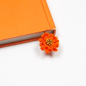 Micro Crochet Floral Bookmark, Vintage Gift Ready for shipping, Crochet Flower Bookmark, Handmade Bookmark, Gift Idea For Reading Lovers