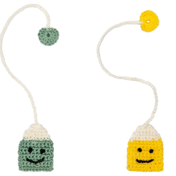 Teabag Bookmark, Crochet Teabag Bookmark , Gifts for Book Lovers , Custom Teabag