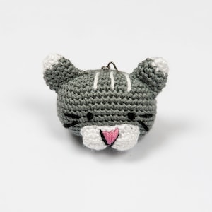 Crochet amigurumi Tiger keychain,  little animal gift