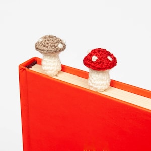 Mushroom Bookmark, Cottagecore Crochet Bookmark, Gifts for Book Lovers