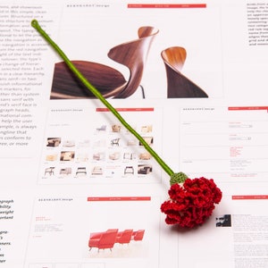 crochet bookmark, micro crochet carnation flower, floral bookmark accessory