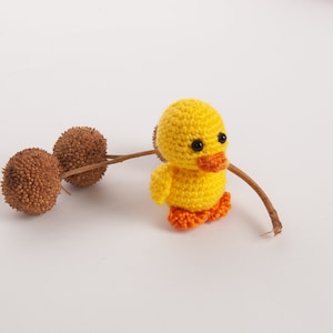 Handvirkad virkad anka Amigurumi gosedjur present till en nära och kära
