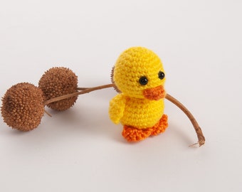 Handmade Crochet duck animal Amigurumi stuffed animal gift for loved one