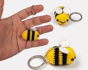 Hummel-Schlüsselanhänger / Hummel-Schlüsselanhänger / Häkel-Hummel / Sommer-Hummel / Oster-Hummel