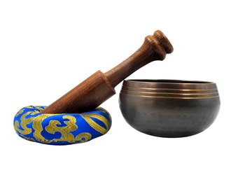 Singing bowl Traditional/ Tibetan Dark plain beaten ,8cm Approx.  UK Stock, Free Delivery