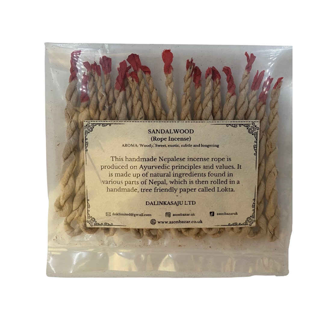 Amitabh Buddha Sandalwood Juniper Astasugandha Tashi Incense Rope