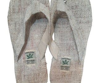 Hemp Slipper, Flip flops, Slippers Made in Nepal, Eco-friendly, UK Stock