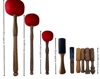 Singing Bowl Mallet, Singing bowl Striker, Small to Extra Large, Wooden UK Stock,