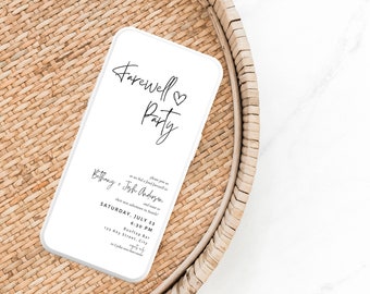 Going Away Party Invitations Template | Mobile Text Farewell Party Invites | Custom Printable Farewell Invitation | DIY Moving Away Invite