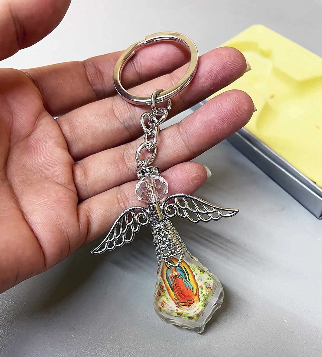 First Communion Keychain Favor (12 PCS) Our Lady of Guadalupe Baptism ...