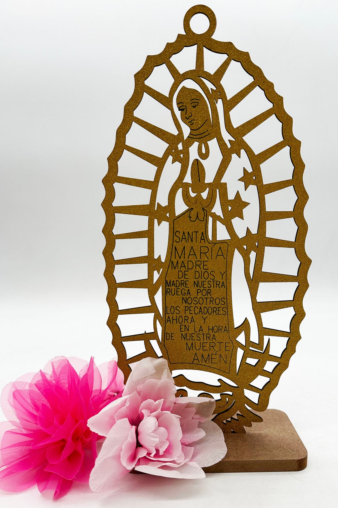 Lady Guadalupe Religious, Maria Guadalupe,wooden Religious Centerpiece ...
