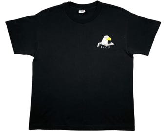 Vintage 80s/90s IACP Special Weapons and Tactics SWAT Team Graphic T-Shirt Size Large