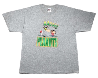 T-shirt graphique de football Charlie Brown Peanuts des années 90 (XL)