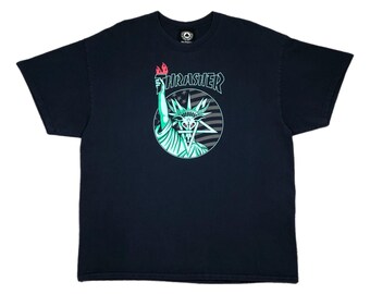 Vintage Y2K Thrasher Skateboarding Goat Head “666” Statue of