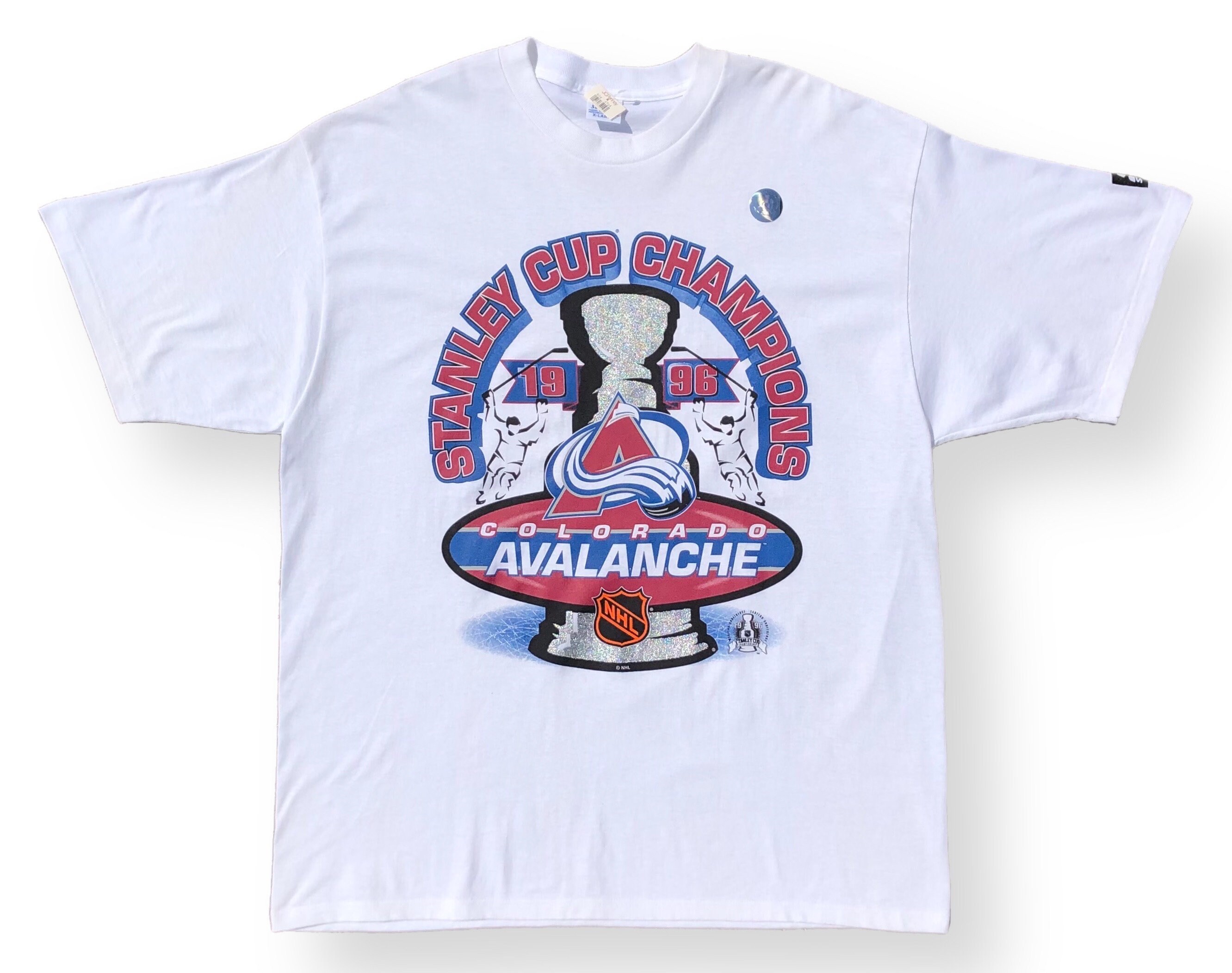 American Classic Vintage 90s Colorado Avalanche NHL Fan Jersey. Made in The USA. Tagged As A Youth Large