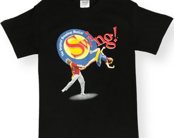 Vintage 1999 “Swing” The Original Broadway Musical T-Shirt Size Small