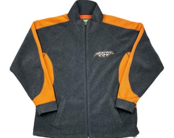Vintage 90s/Y2K Arctic Cat Snowmobiles Cut & Sewn Full Zip Fleece (Large/XL)