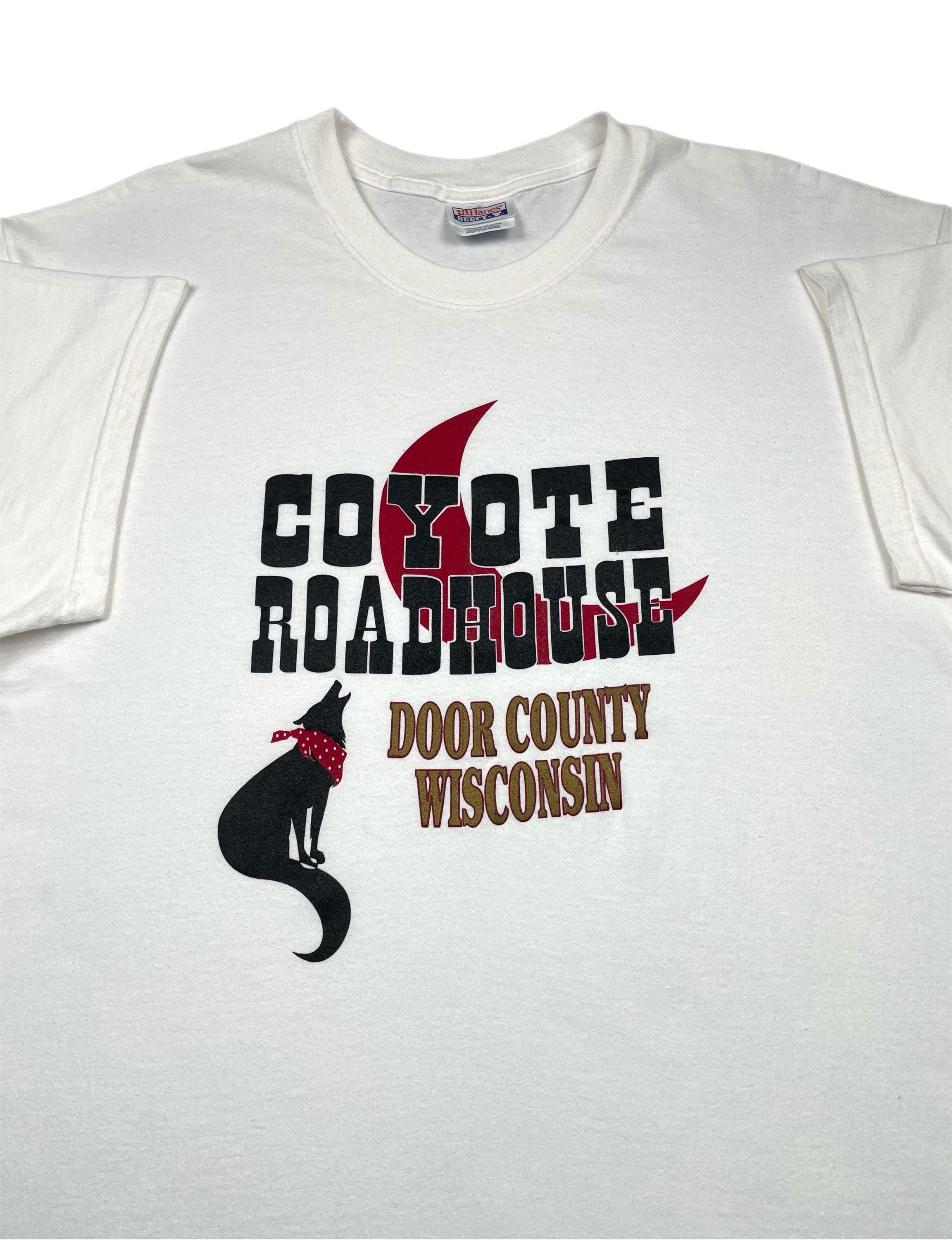 Vintage 90s Coyote Roadhouse Door County Wisconsin T-shirt (large