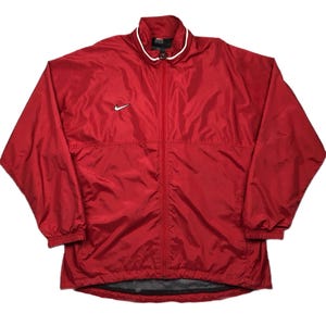 Nike ジャケット XL Vintage 90s Men's XXL 2XL Nike Big Swoosh Full Zip