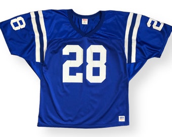 Vintage 90s Marshall Faulk Indianapolis Colts Football NFL Jersey (XL)