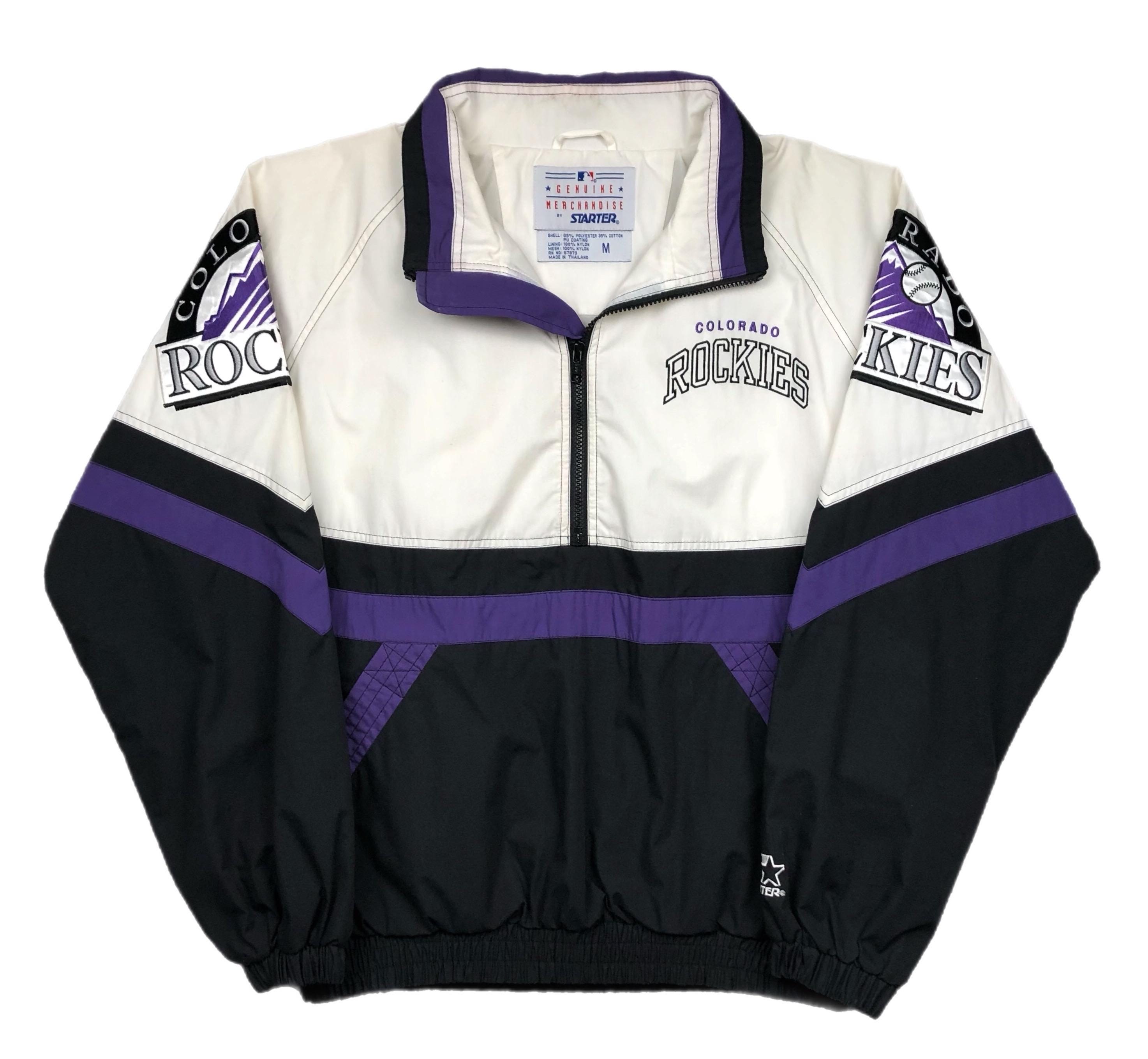 80s-90s初期 STARTER スタジャン COLORADO ROCKIES Vintage 90s Colorado Rockies Starter Diamond Collection