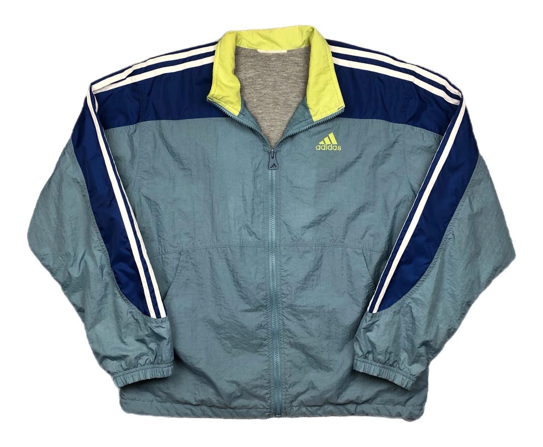 90s 00s Y2K Adidas Jacket –Bold Colors Vintage 90s/y2k Adidas Multi Colored Full Zip Windbreaker