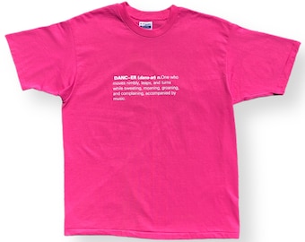 Vintage 80s/90s “Dancer” Definition Funny Parody Graphic T-Shirt Size XL