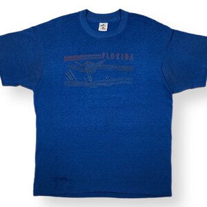 Vintage 90s Florida Faded Out/Distressed Destination/Souvenir Style Graphic T-Shirt Size XL