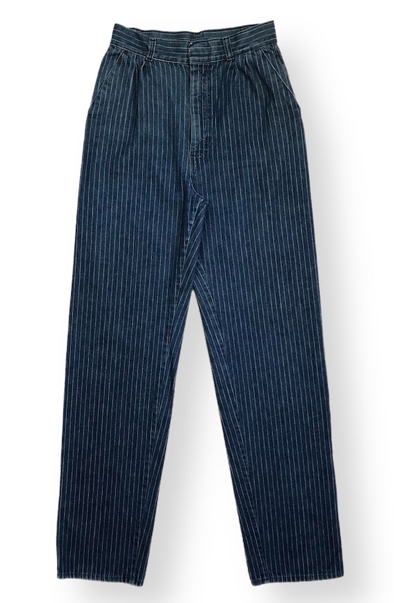 Vintage 50s/60s Striped Blue Denim 3 Pocket Jeans 