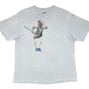 Vintage 1986 Grateful Dead Onkel Sam doppelseitiges Band T-Shirt (groß)