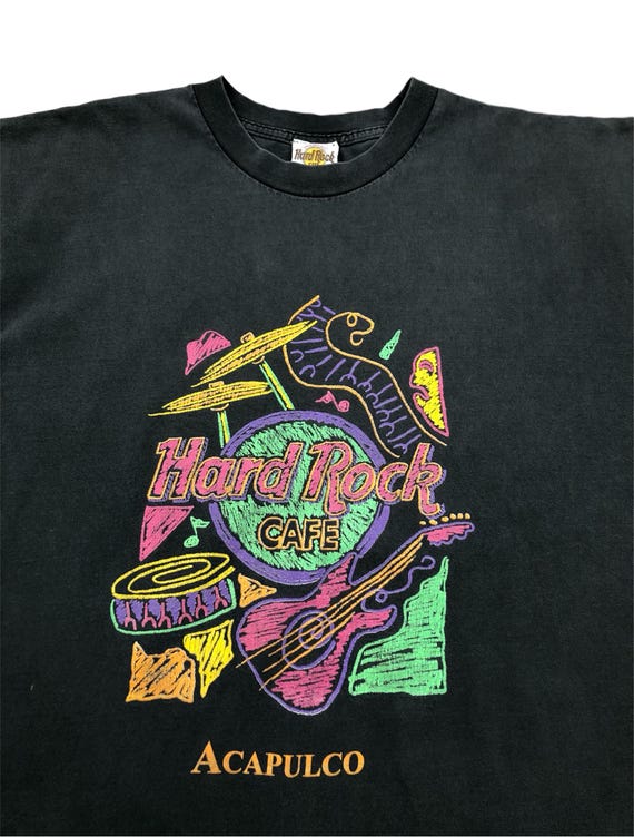 Vintage 90s Hard Rock Cafe Acapulco Sleeveless Graphic T-shirt (XL 
