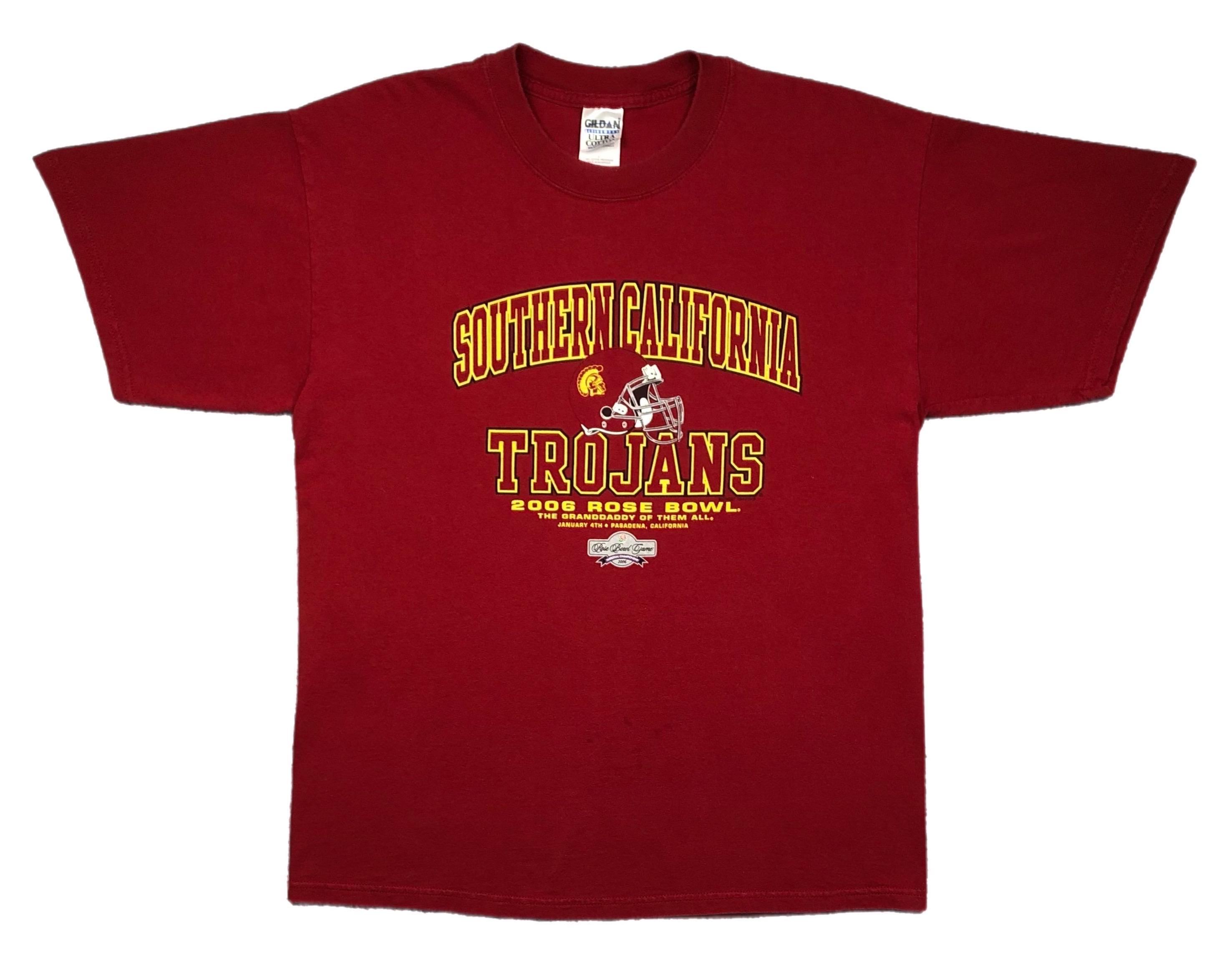 Vintage 2006 Rose Bowl USC Trojans Football Graphic T-shirt (large