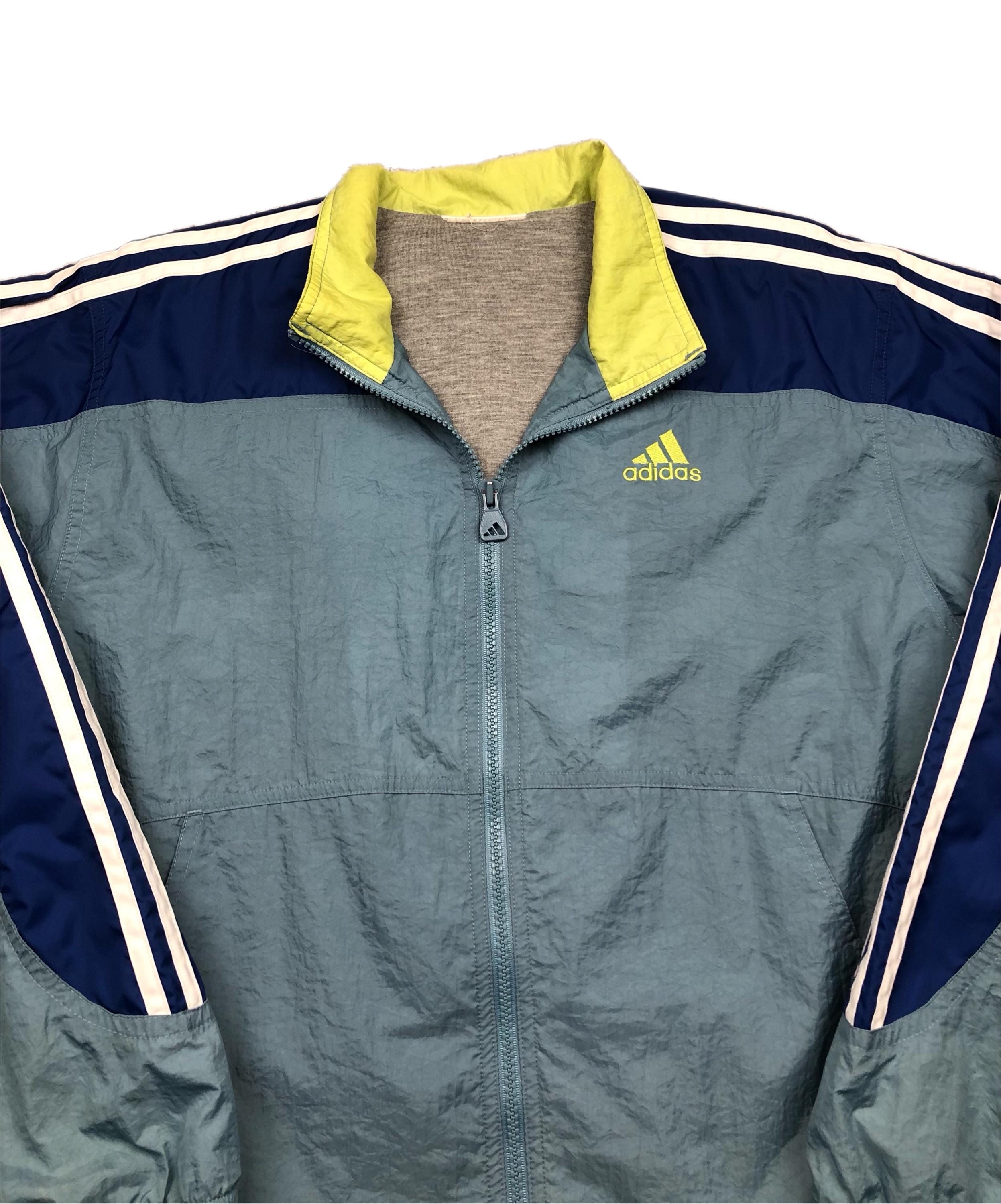 90s 00s Y2K Adidas Jacket –Bold Colors adidas Originals Men's Graphics Y2K Track Top, Black/Orange