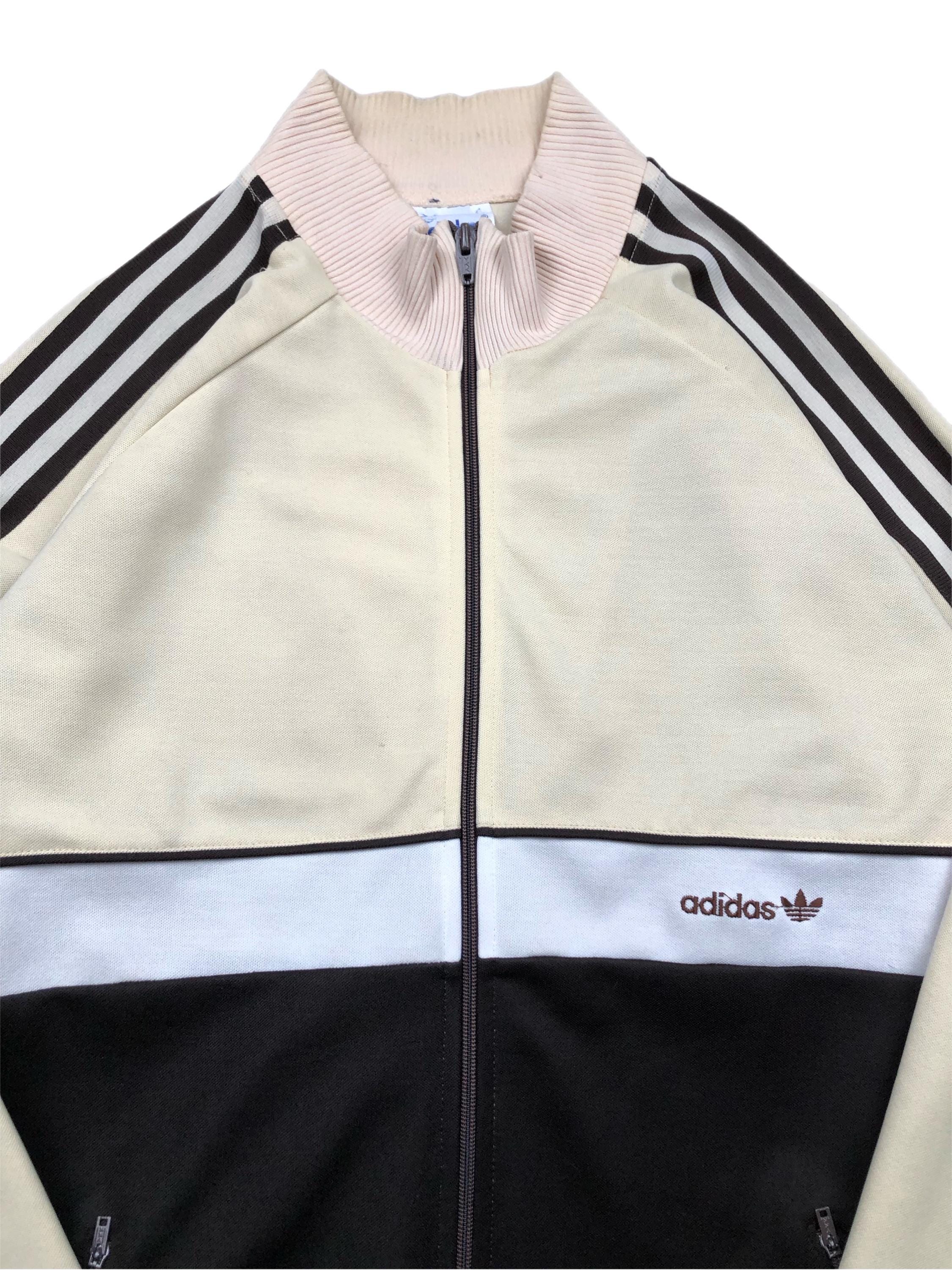 80s usa製 adidas ATP keyrolan track Adidas ATP Keyrolan 1980s tennis beige made in USA track top