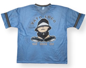 Vintage 90s Vato Loco Mesh Chicano Lowrider Style Jersey (XL)
