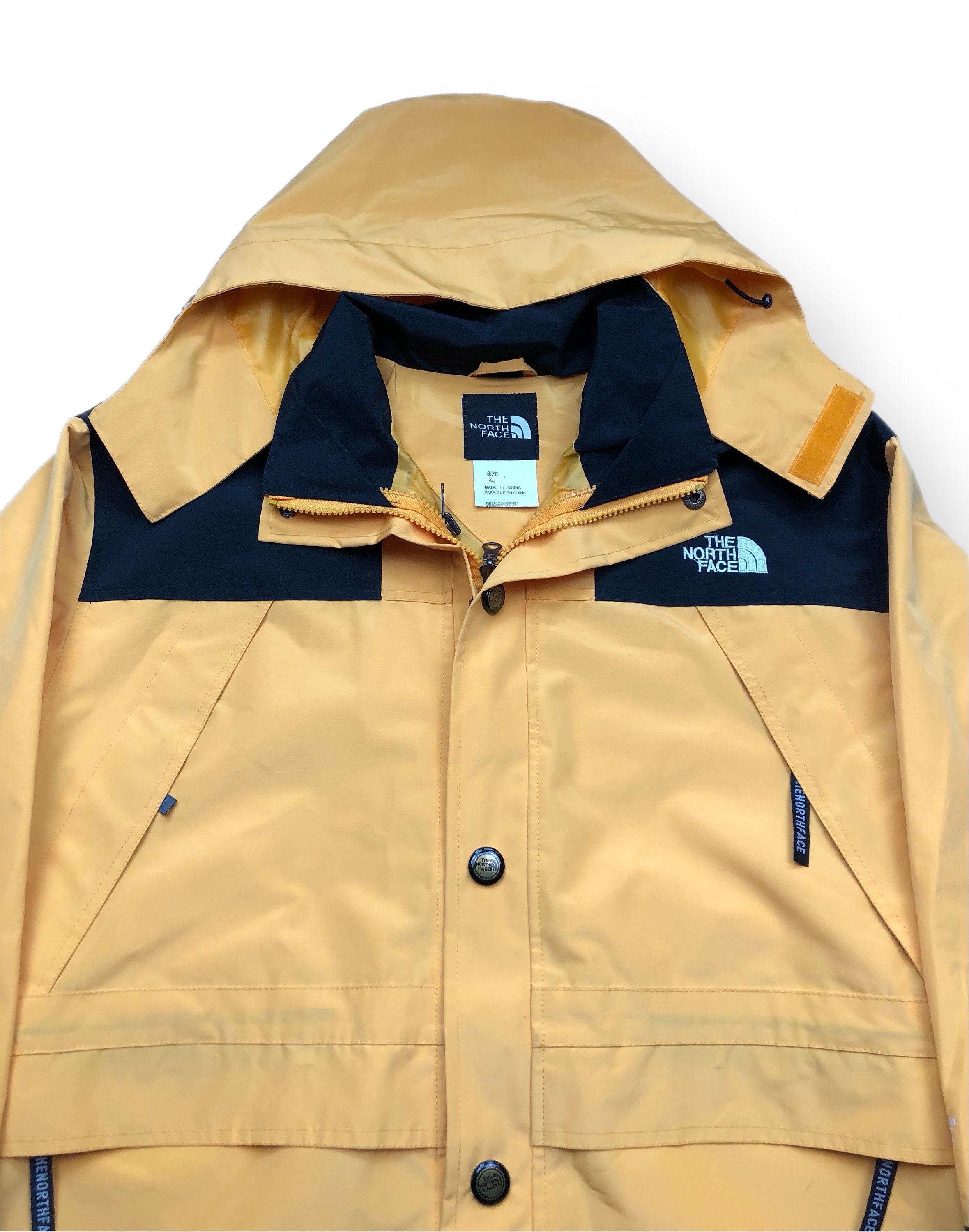 Vintage 90s the North Face Yellow Gore-tex Multi-pocket Vintage 90s the North Face Yellow Gore-tex Multi-pocket