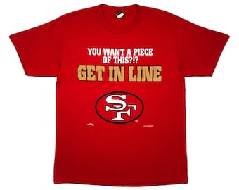 Vintage 90s Nutmeg 49ers Super Bowl Xxiv Champions Graphic T-shirt