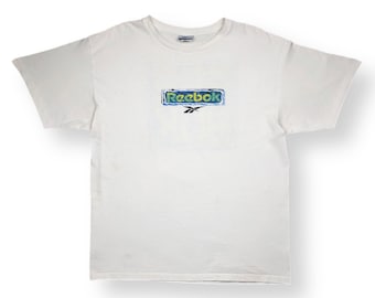 Vintage 90s Reebok Sport Made in USA Double Sided Graphic T-Shirt Size XL