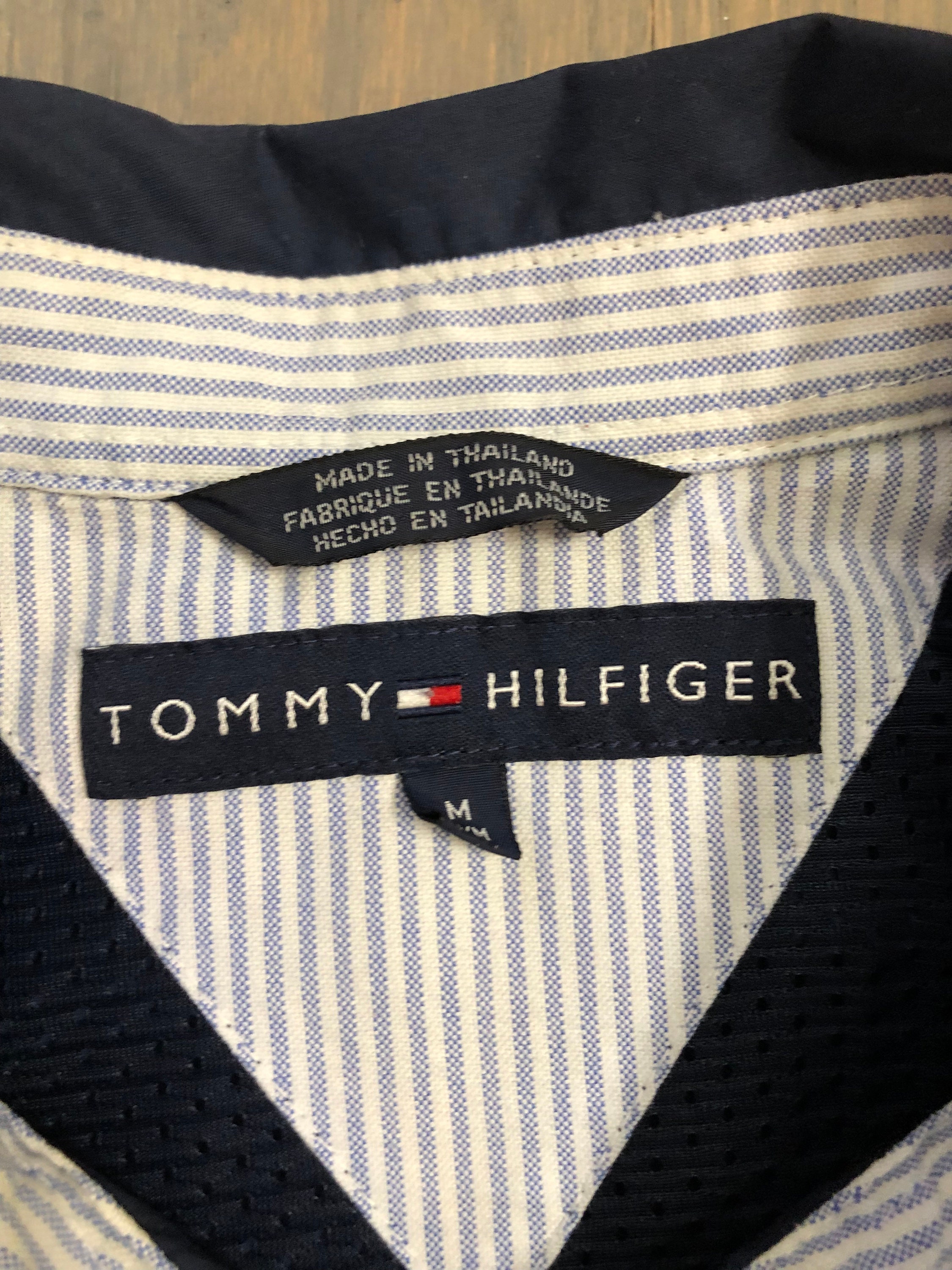 Vintage 90s Tommy Hilfiger Navy Blue Coachs Full Zip Canvas - Etsy
