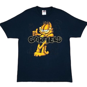 Vintage 90s/Y2K Garfield The Cat Cartoon/Comic Solo Print Graphic T-Shirt Size Large
