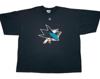 Vintage 2007 Reebok San Jose Sharks Hockey Jeremy Roenick #27 Jersey T-Shirt (XXL)
