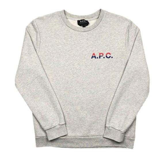 APC Michel Logo-Print Mélange Loopback Cotton Jer… - image 1