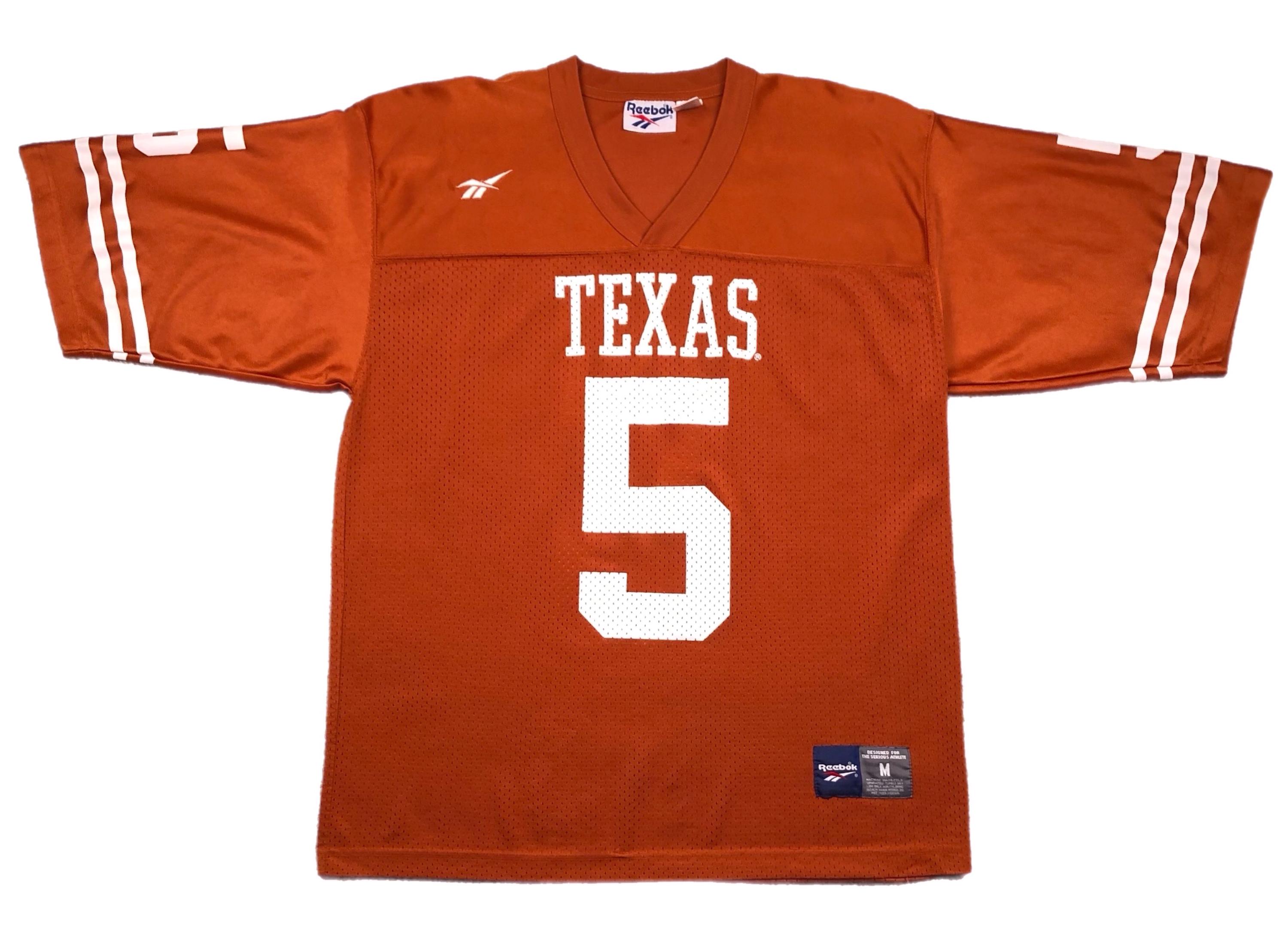 Vintage 90s Reebok University of Texas Longhorns Football #5 James